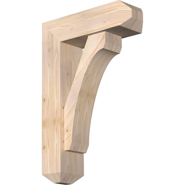 Ekena Millwork Legacy Craftsman Smooth Bracket w/ Offset Brace, Douglas Fir, 7 1/2"W x 24"D x 36"H BKT0806X24X36LEC04SDF - main